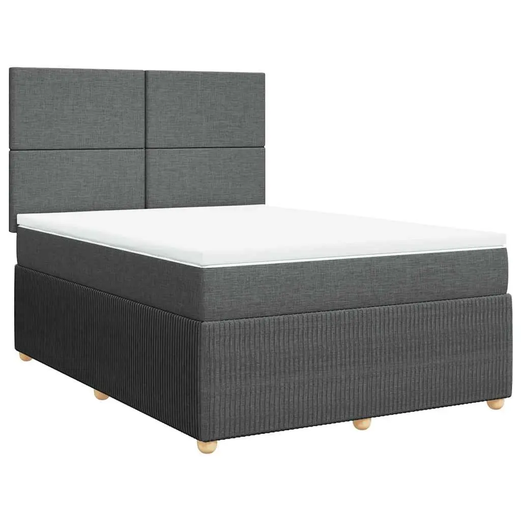 Queen Bed with Pocket Spring Mattress and LED Lights