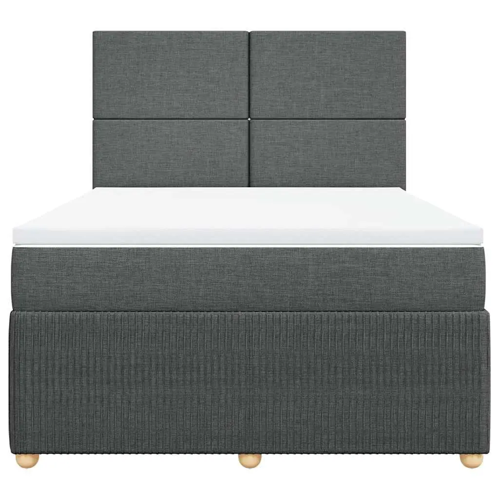 Queen Bed with Pocket Spring Mattress and LED Lights