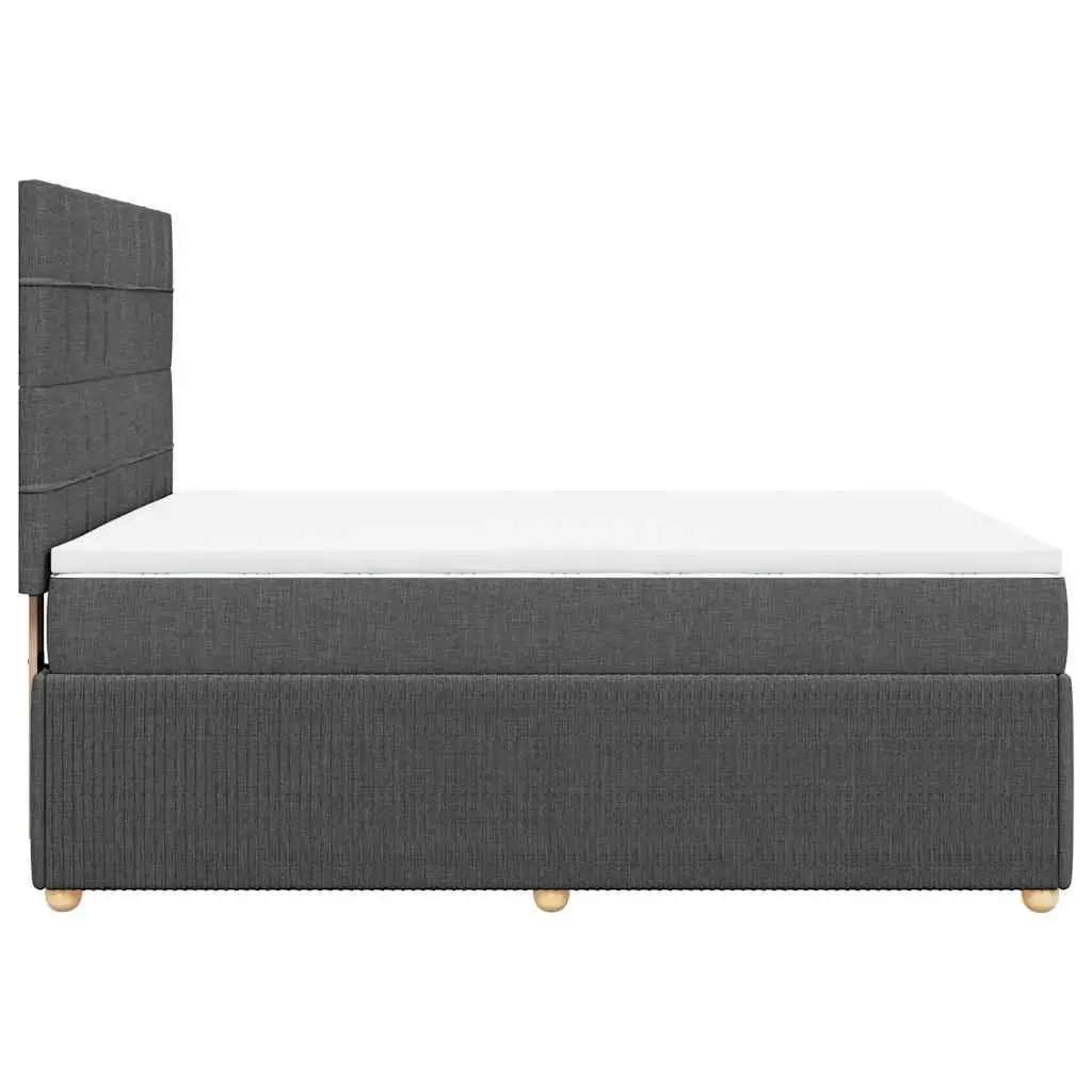 Queen Box Spring Bed with Adjustable Headboard