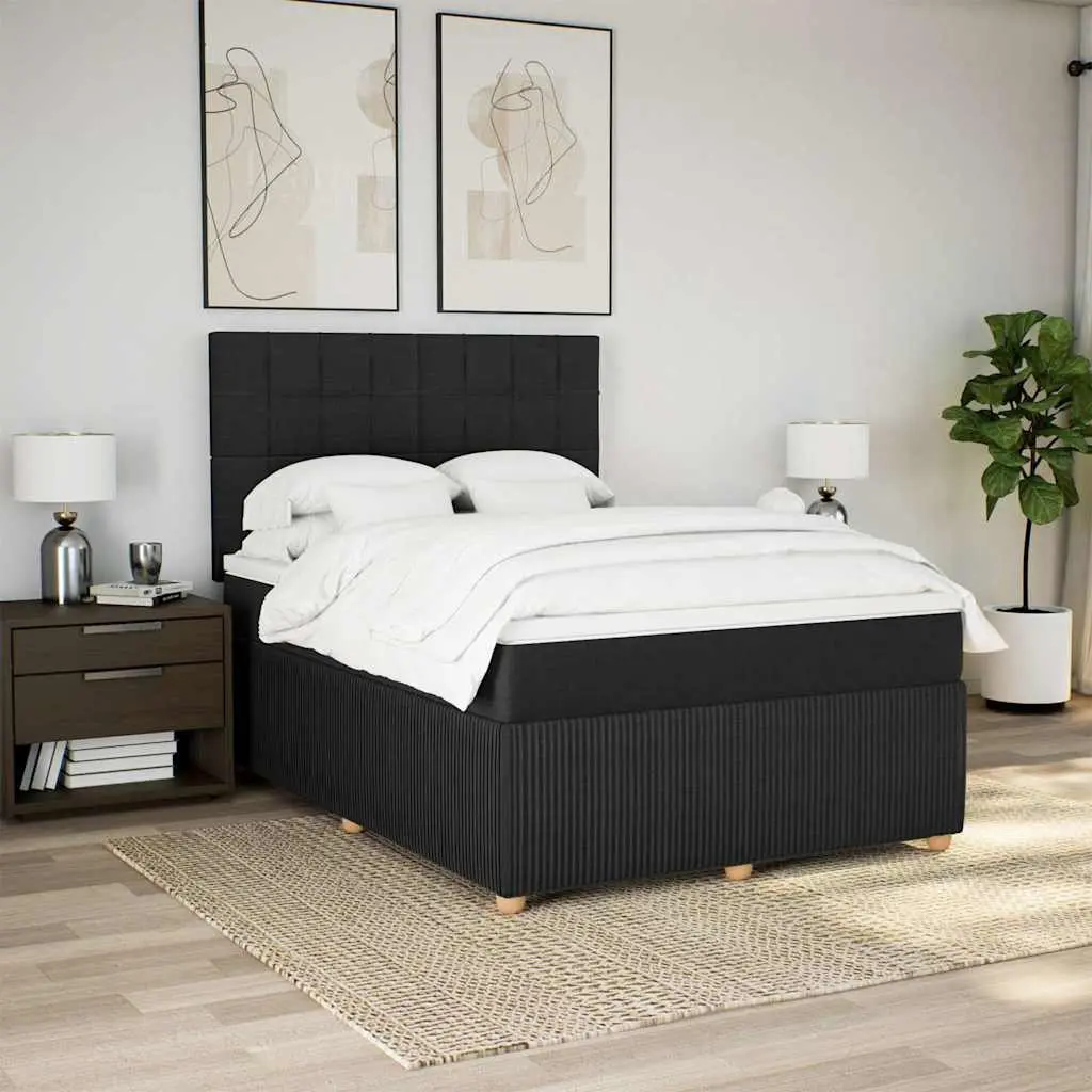 Queen Box Spring Bed with Pocket Sprung Mattress