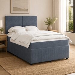 Luxurious Double Box Spring Bed with Pocket Spring Mattress
