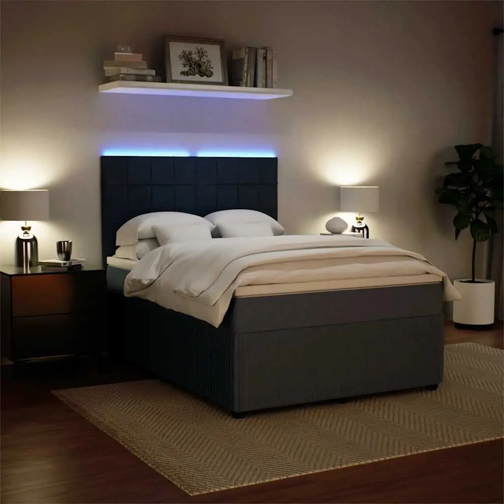 Queen Box Spring Bed with Pocket Mattress