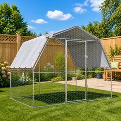 Durable Chicken Cage with Roof for Outdoor Use