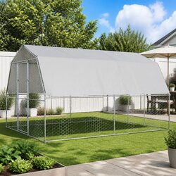 Sturdy Chicken Cage with Roof and Secure Door