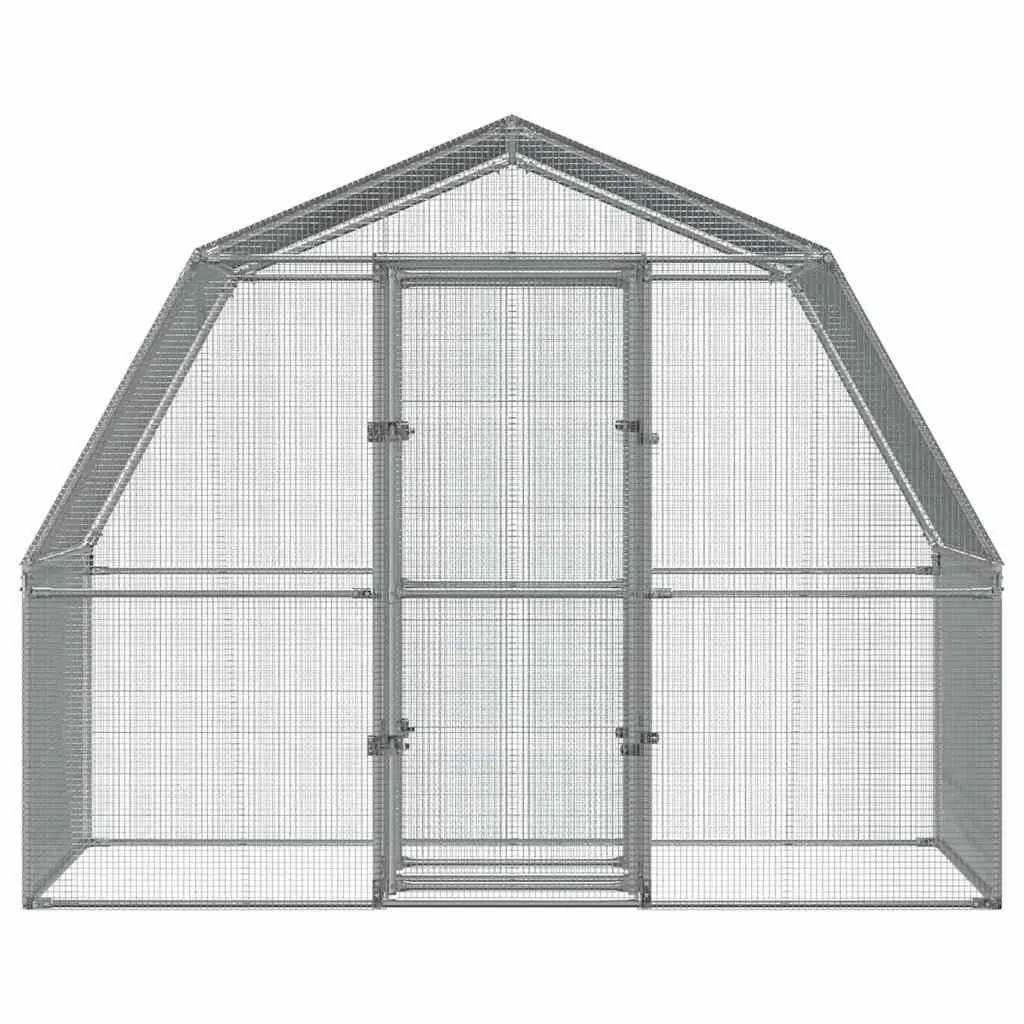 Bird Cage Galvanised Steel Large Silver Indoor Outdoor Aviary Mesh