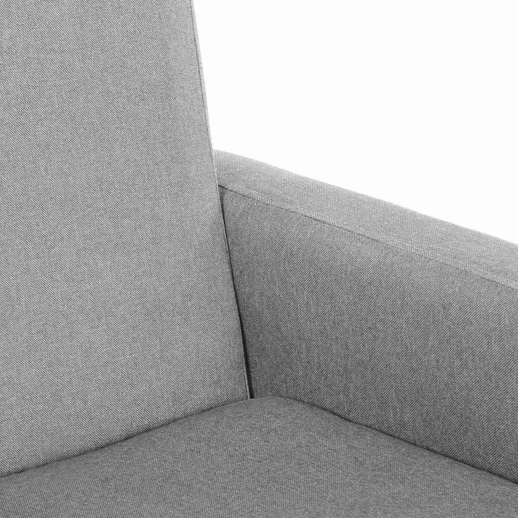 Grey Upholstered Rocking Chair with Wooden Frame