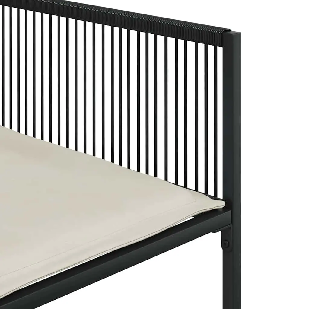 11 Piece Black PE Rattan Outdoor Dining Set