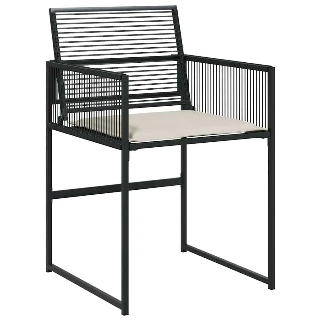 13-Piece Garden Dining Set with Black Poly Rattan