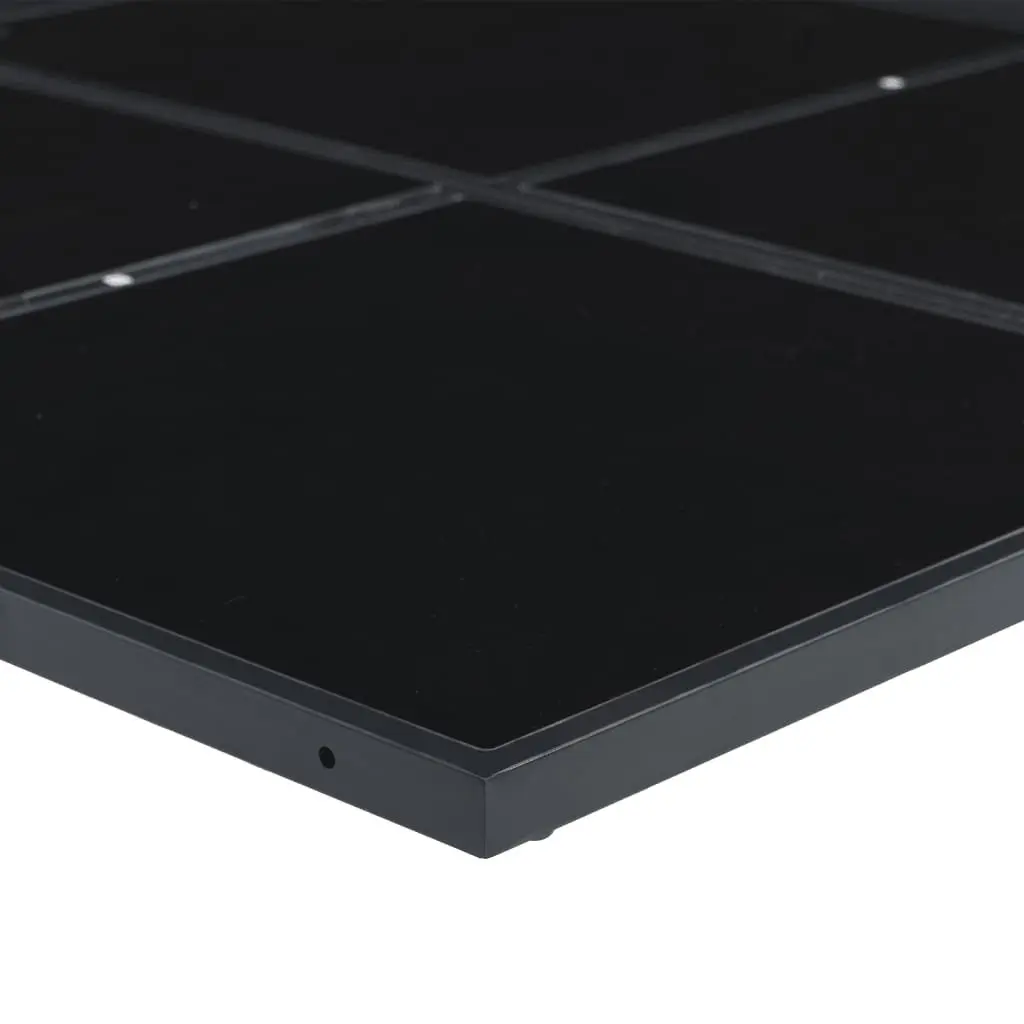 11 Piece Black Garden Dining Set with Textilene