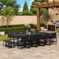 High-Quality 15 Piece Garden Dining Set with Durable Design