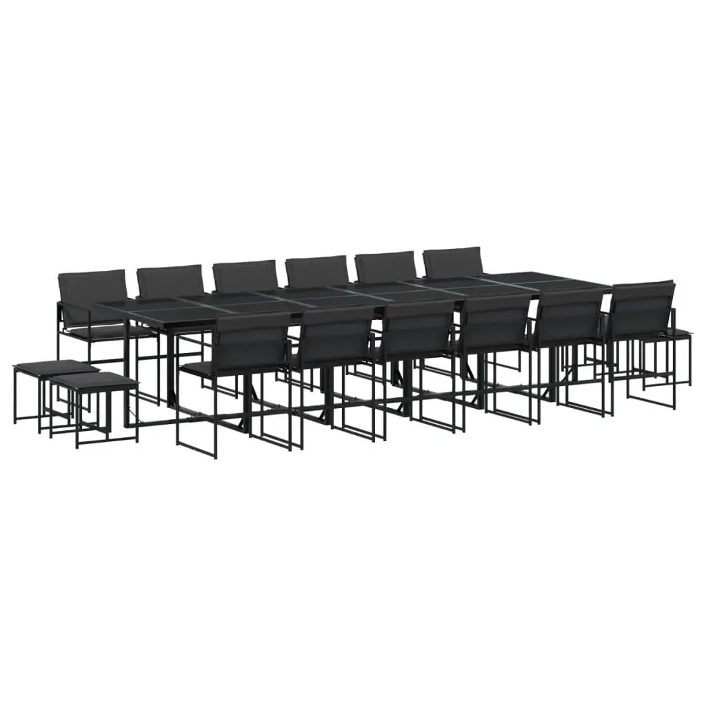 17-Piece Outdoor Dining Set with Durable Chairs