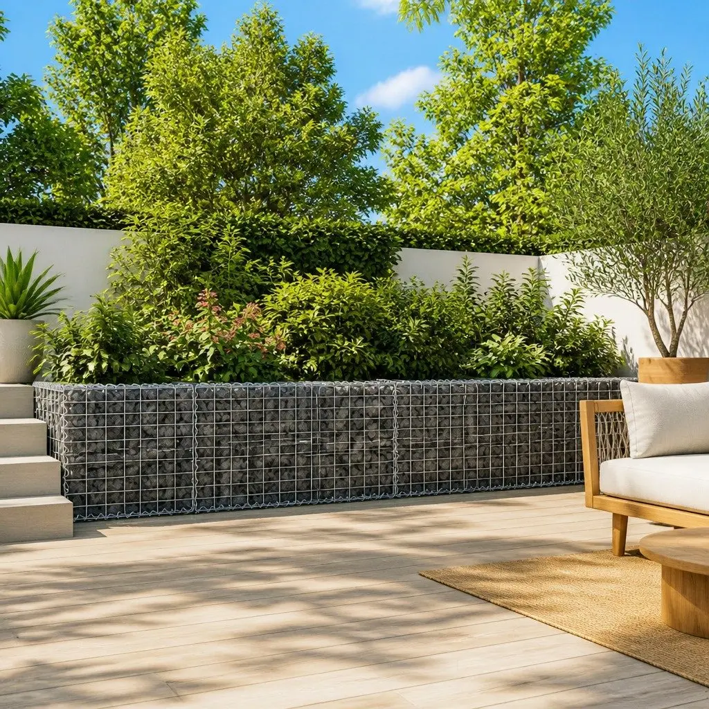 Gabion Basket Galvanised Iron Wire 500x50x50 cm Silver