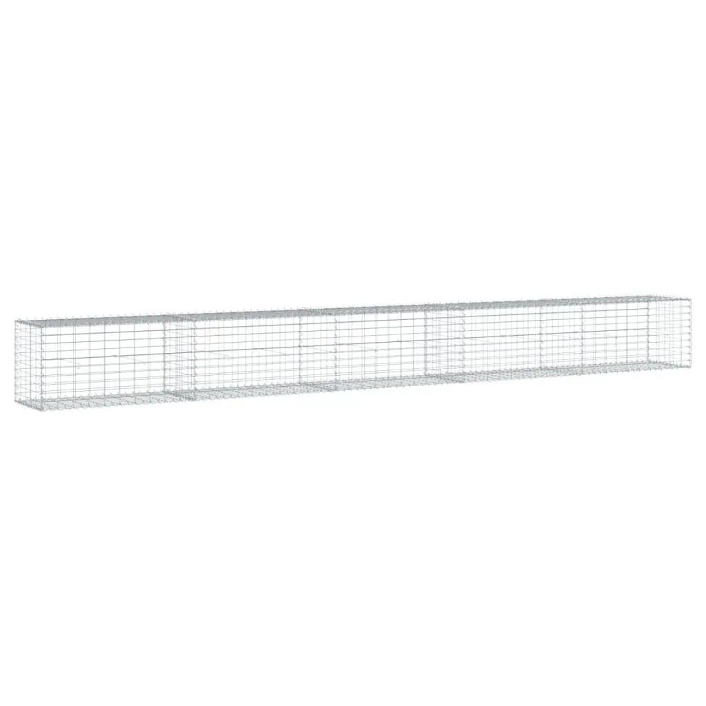 Gabion Basket Galvanised Iron Wire 500x50x50 cm Silver