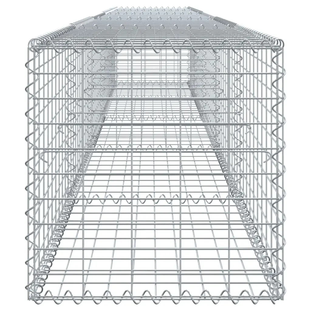 Gabion Basket Galvanised Iron Wire 500x50x50 cm Silver
