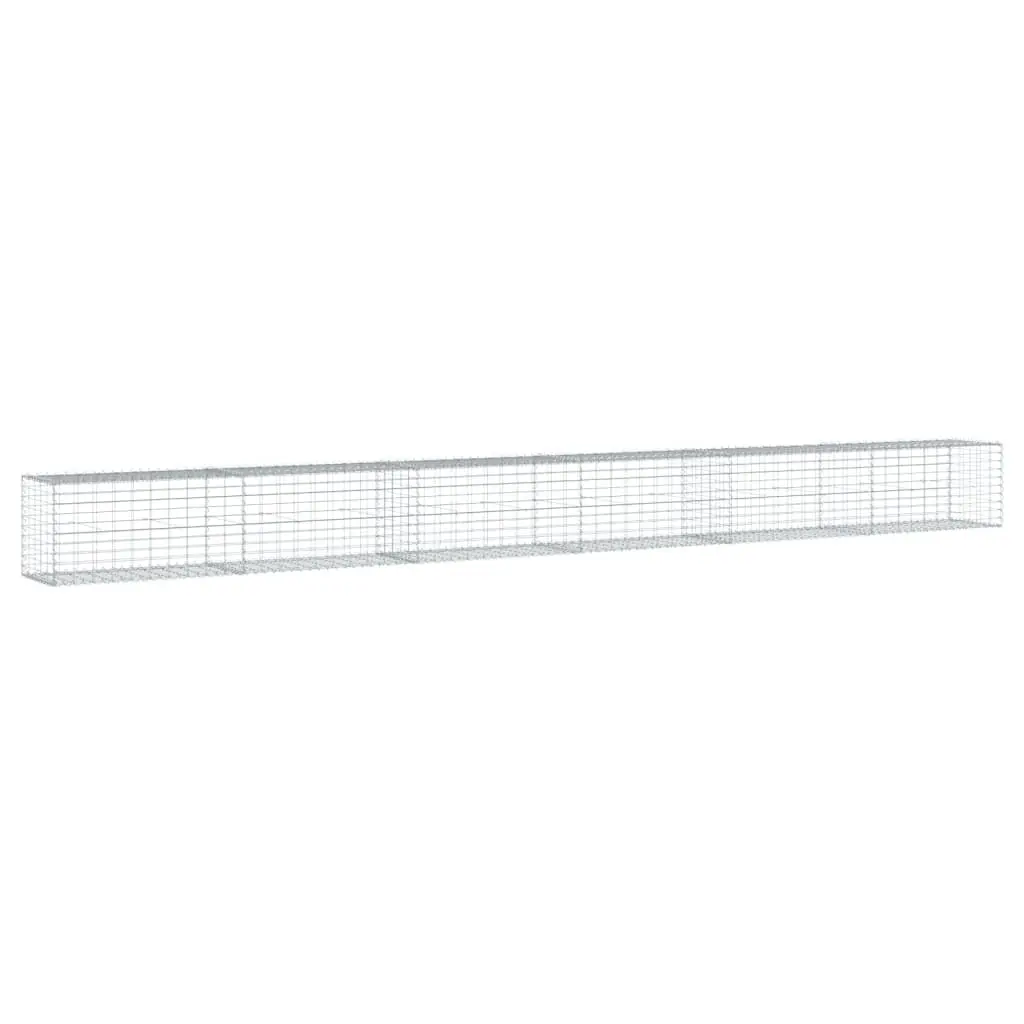 Gabion Basket Galvanised Iron Wire 600x50x50 cm Silver