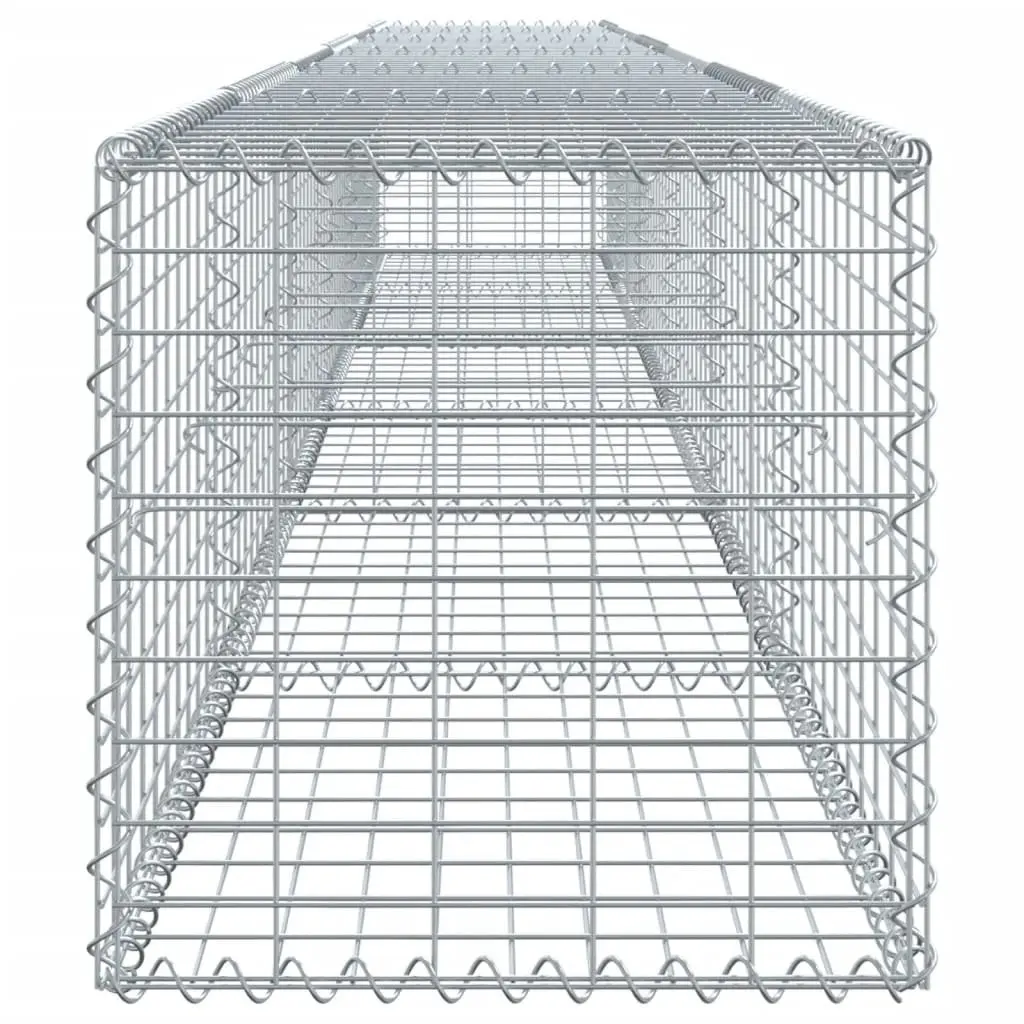 Gabion Basket Galvanised Iron Wire 600x50x50 cm Silver