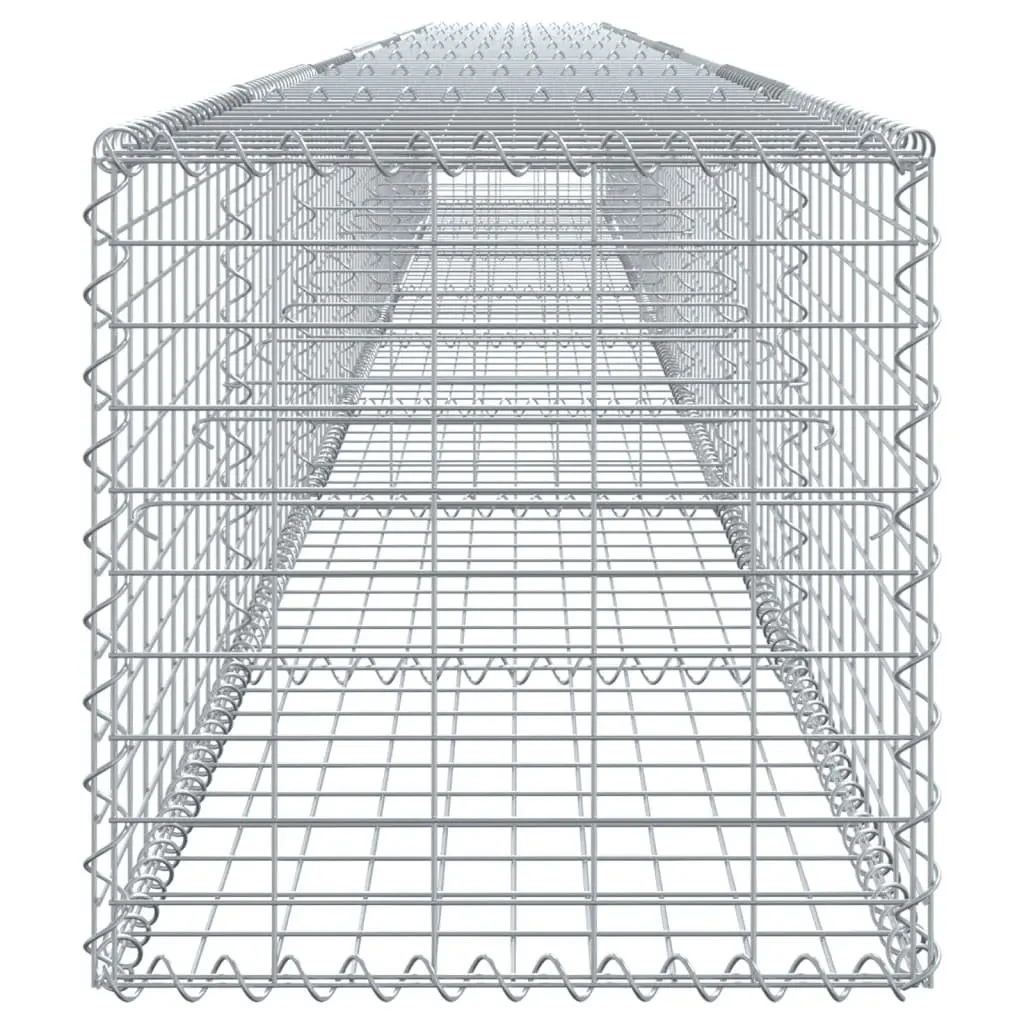 Gabion Basket Galvanised Iron Wire 800x50x50 cm Silver