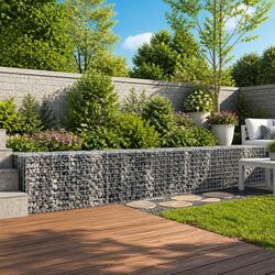 High-Quality Gabion Basket with Cover 1000x50x50 cm