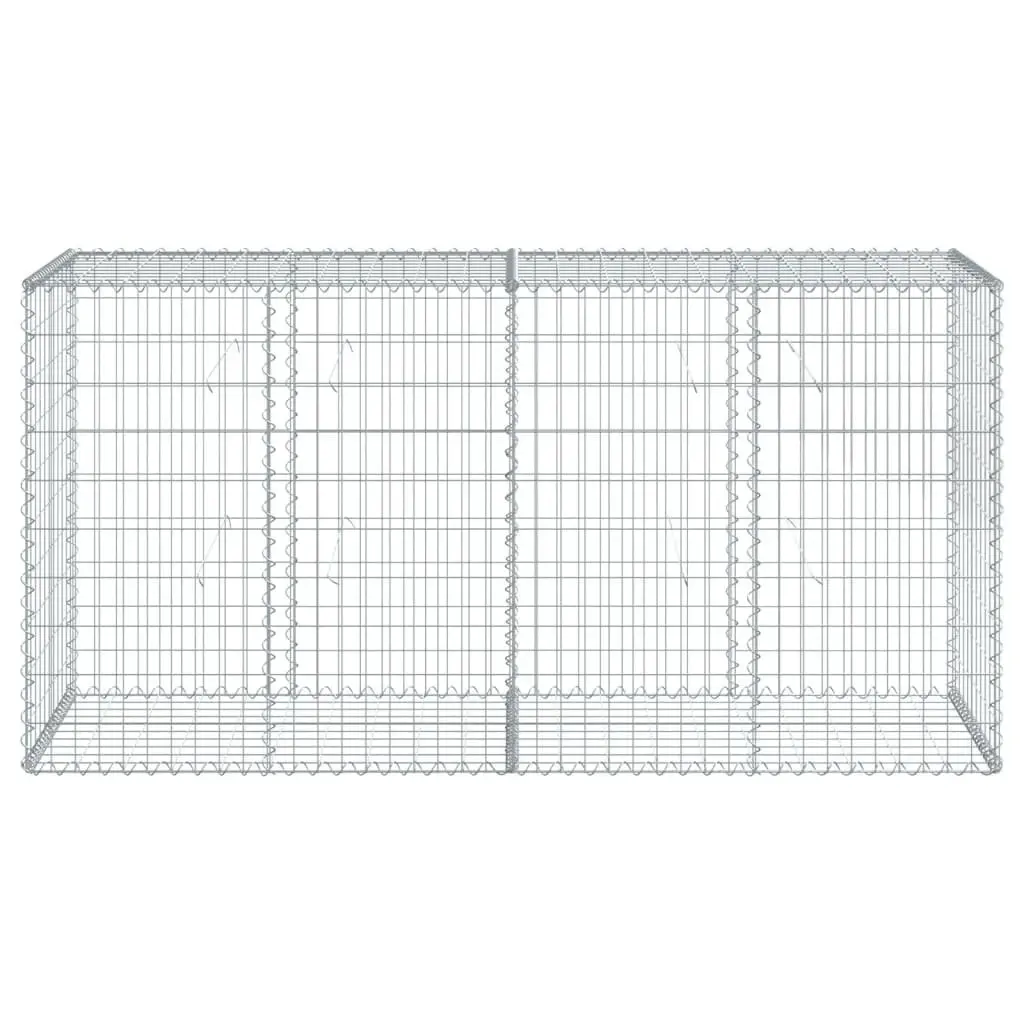 Gabion Basket with Cover 200x50x100 cm