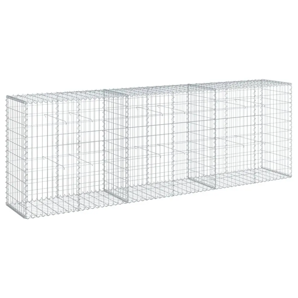 Gabion Basket Galvanised Iron Wire 300x50x100cm Silver