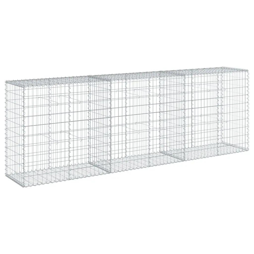 Gabion Basket Galvanised Iron Wire 300x50x100cm Silver