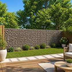High-Quality Gabion Basket with Cover 500x50x100 cm
