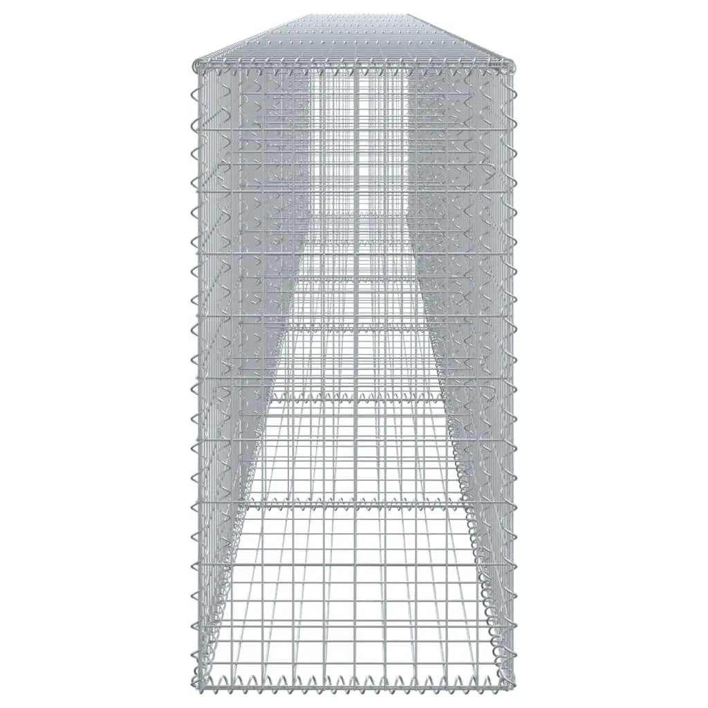 Gabion Basket Galvanised Iron Wire 600x50x100 cm Silver