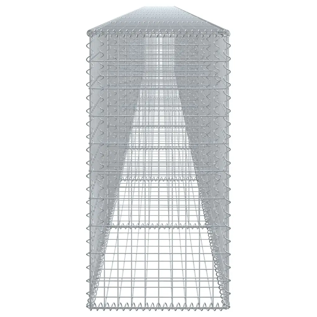 Gabion Basket Galvanised Iron Wire 1000x50x100 cm Silver