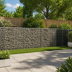 Durable Gabion Basket with Cover 1200x50x100 cm