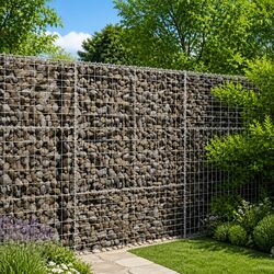 Durable Gabion Basket 100x50x150 cm for Landscaping