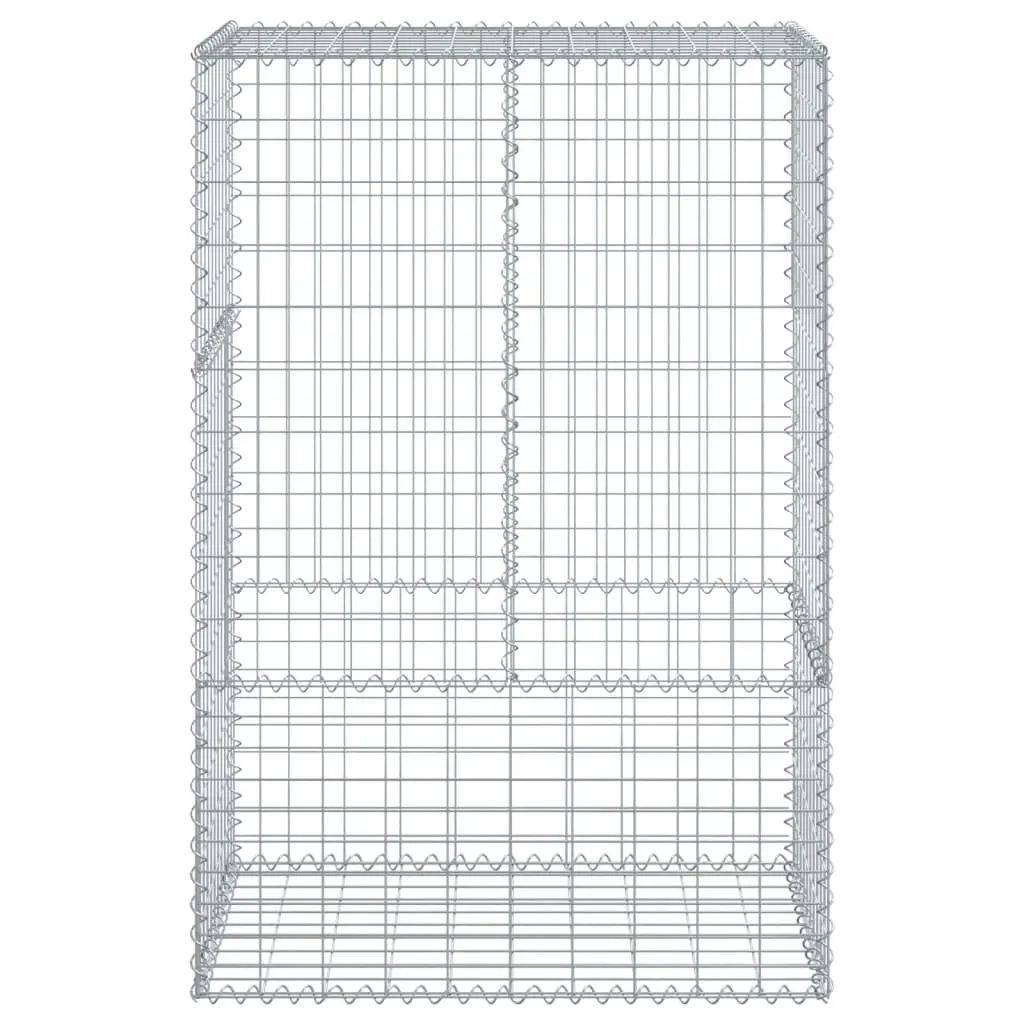 Gabion Basket Galvanised Iron Wire 100x50x150 cm Silver