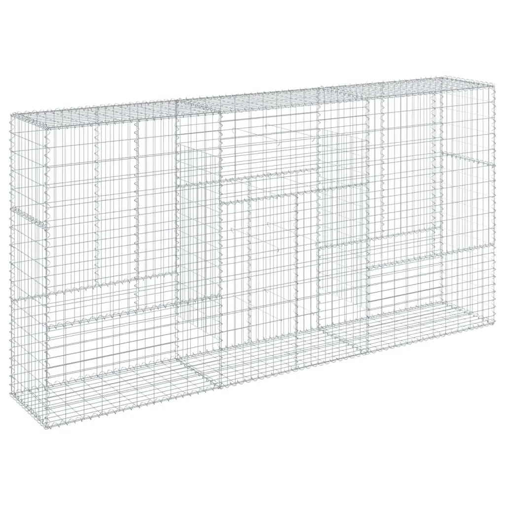 Galvanised Iron Gabion Basket with Cover 300x50x150 cm