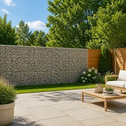 Durable Gabion Basket with Cover 900x50x150 cm