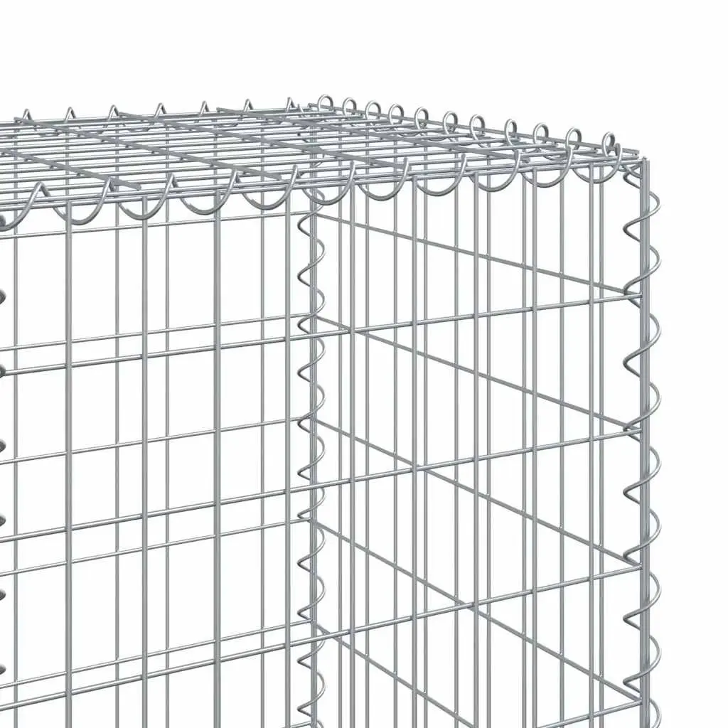 Gabion Basket Galvanised Iron Wire 1200x50x150cm Silver