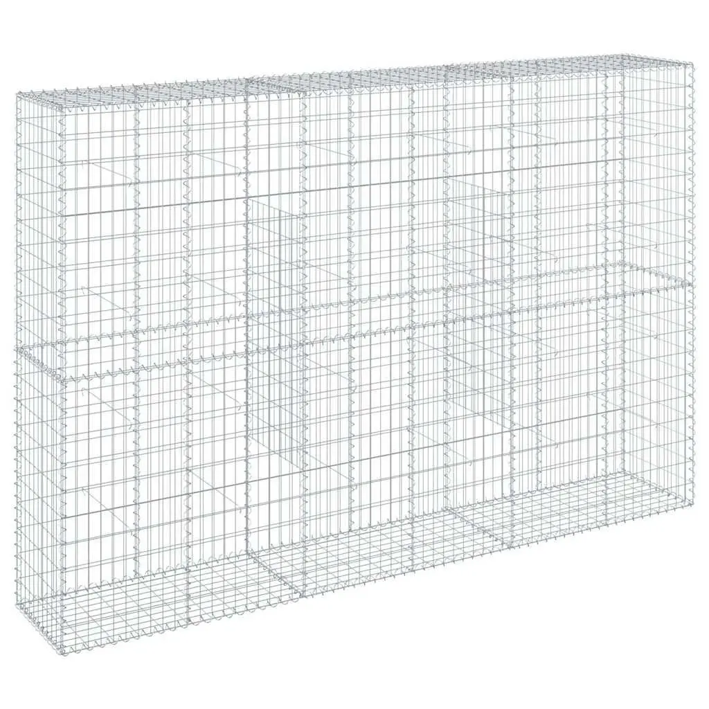 Gabion Basket Galvanised Iron 300x50x200 cm Silver