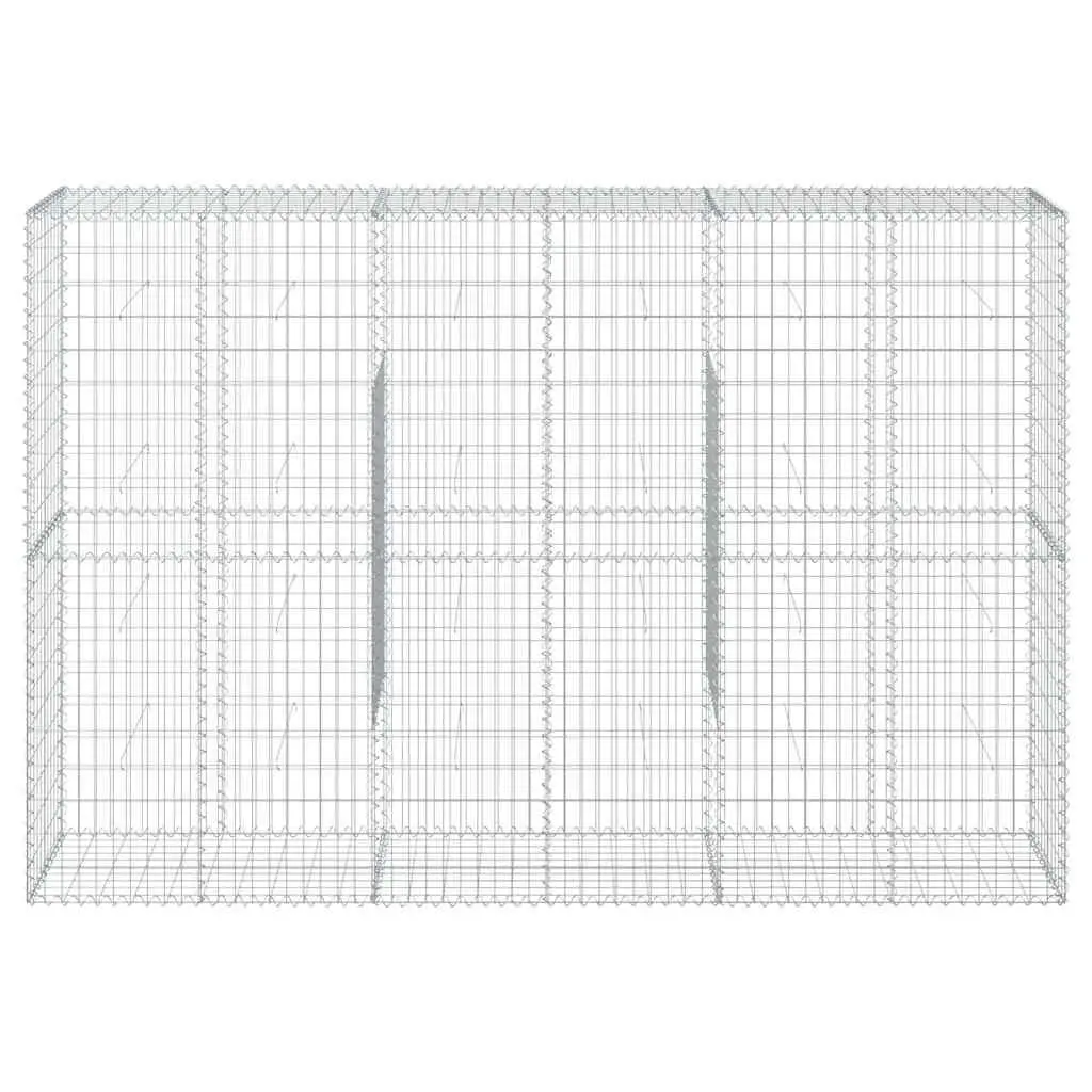 Gabion Basket Galvanised Iron 300x50x200 cm Silver