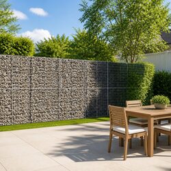 Sturdy Gabion Basket with Cover 400x50x200 cm