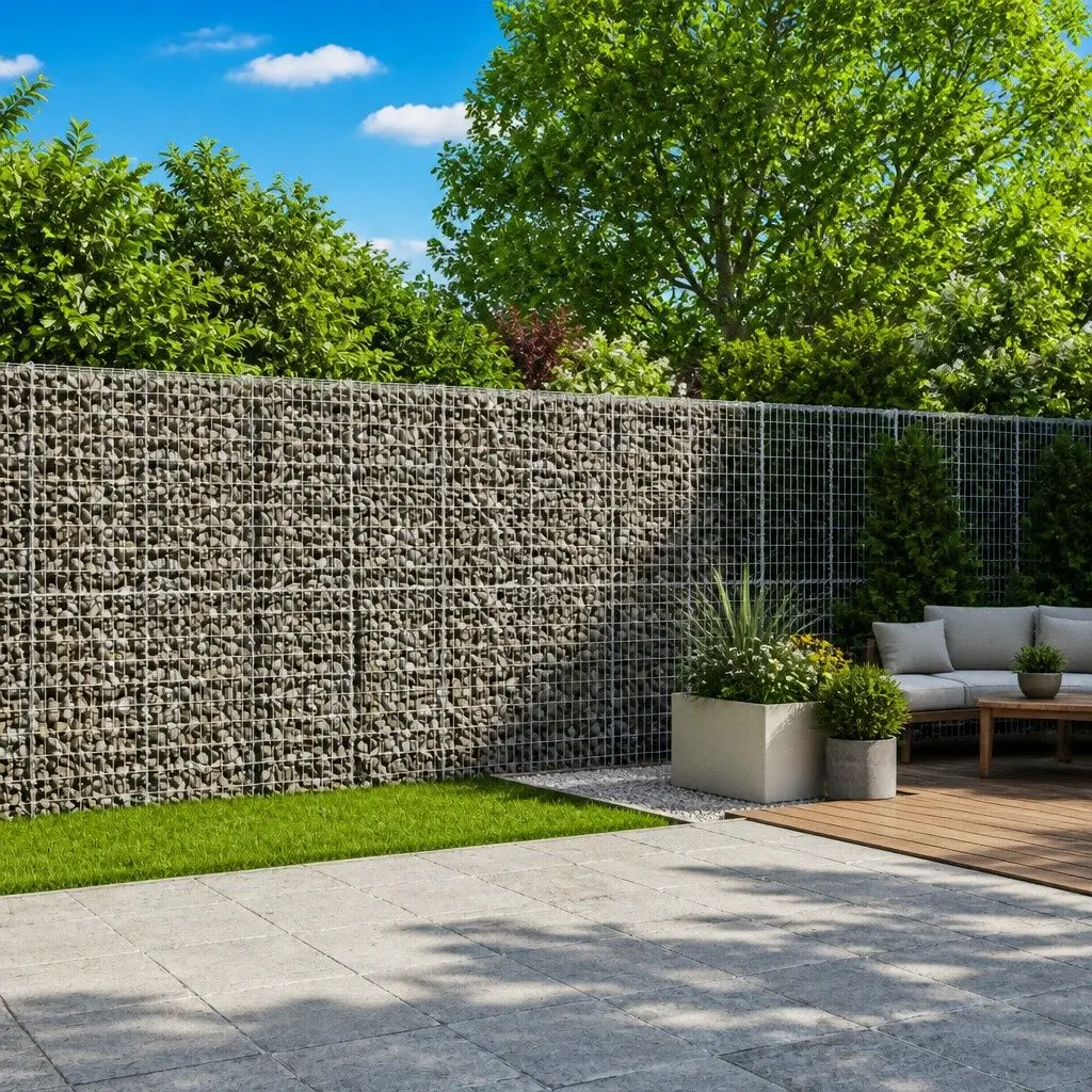 Gabion Basket Galvanised Iron Wire 600x50x200 cm Silver