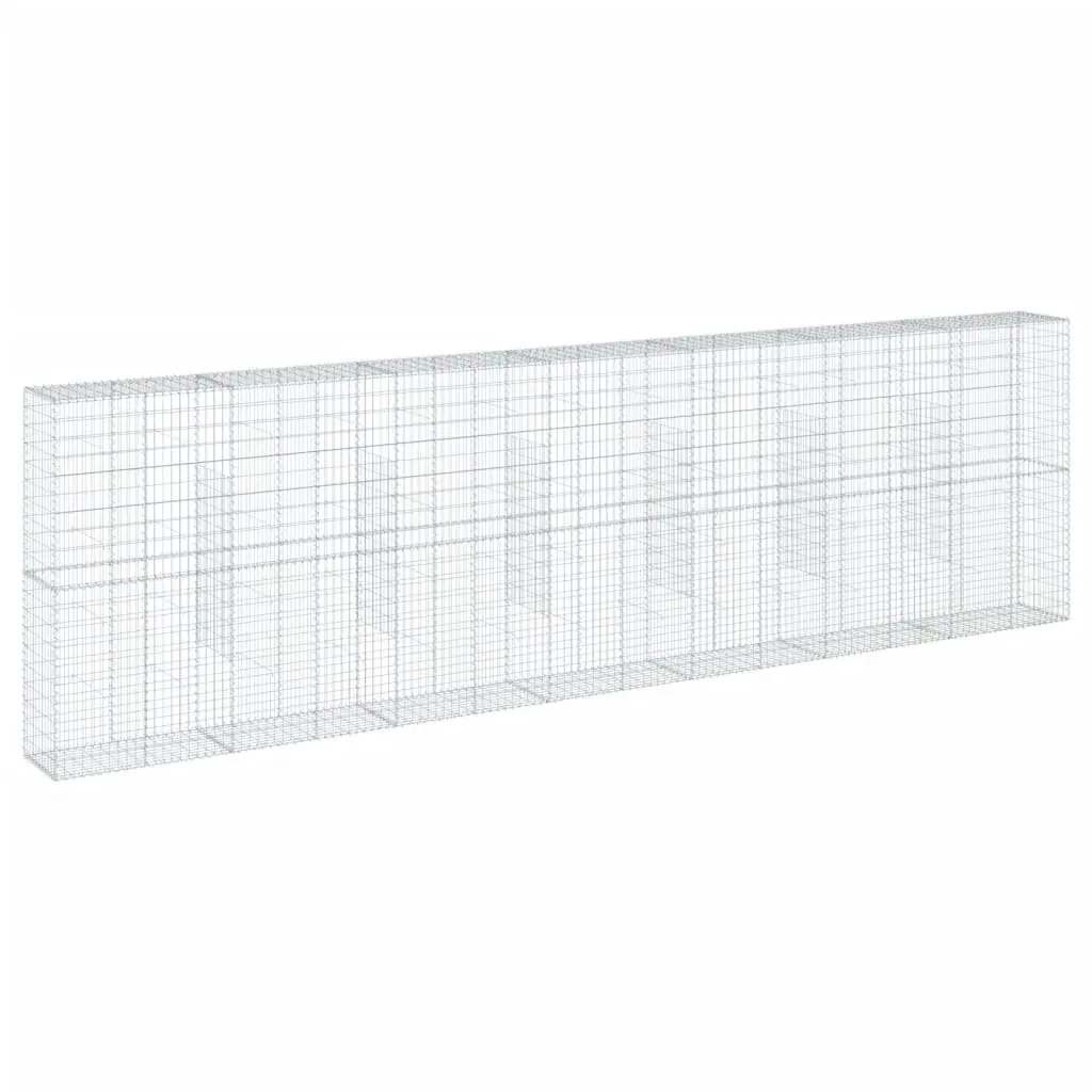 Gabion Basket Galvanised Iron Wire 700x50x200 cm Silver