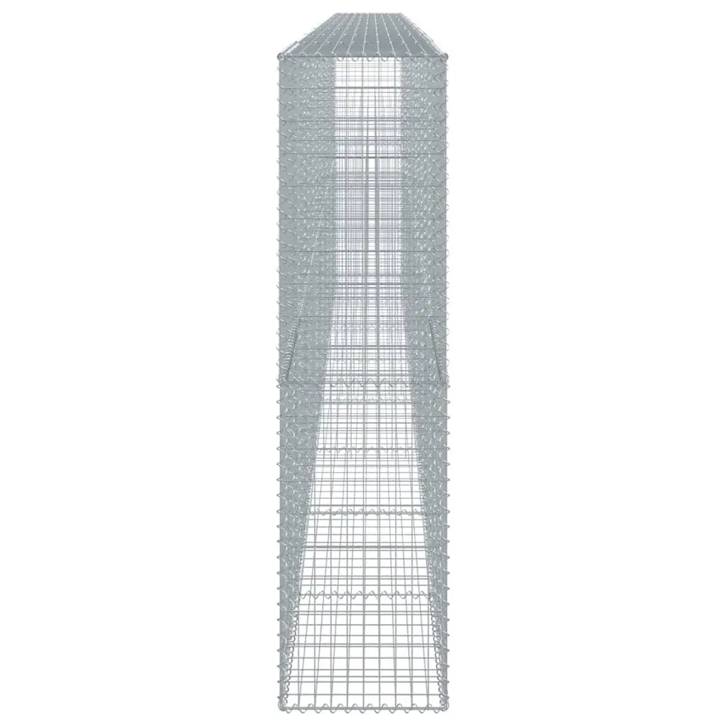 Gabion Basket with Cover 800x50x200cm Galvanised Iron Wire