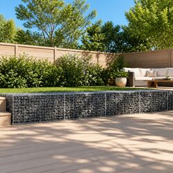 Heavy-Duty Gabion Basket 600x100x50 cm Galvanised Wire