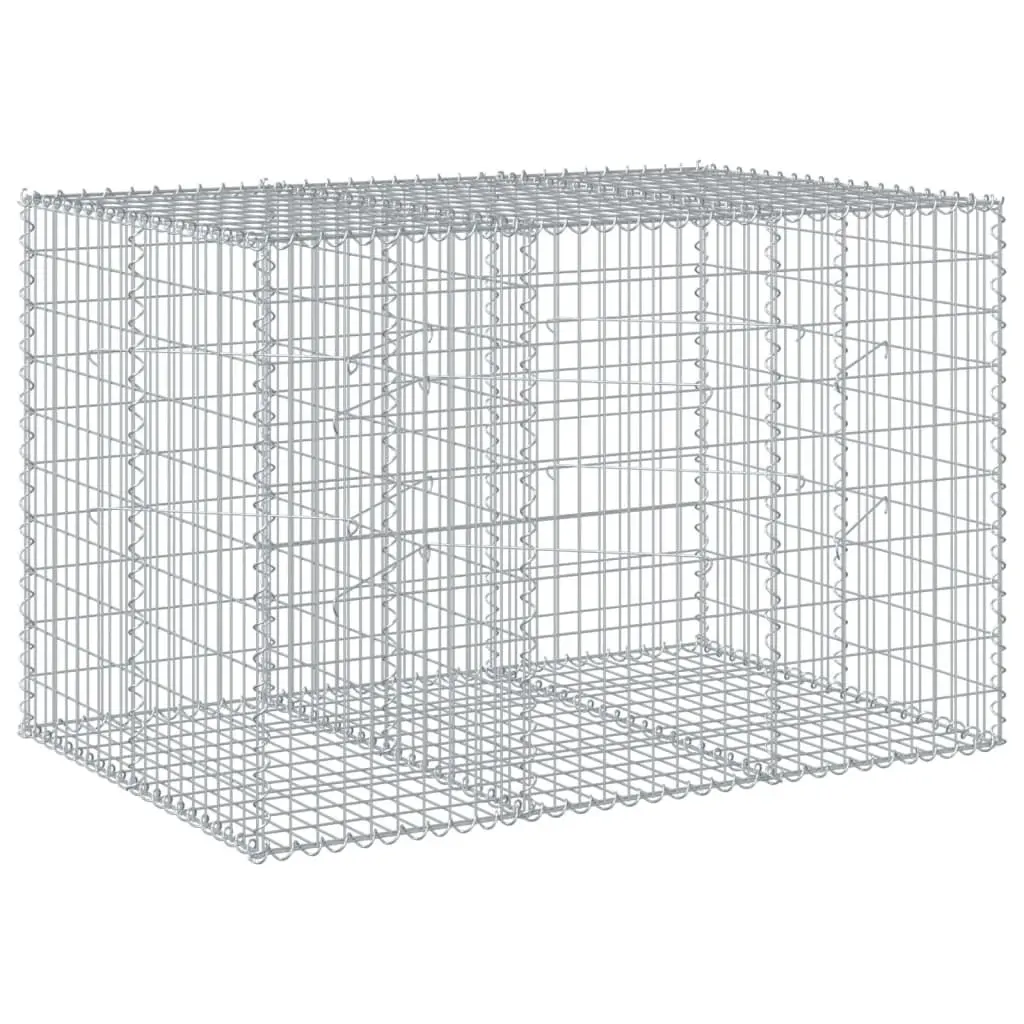 Gabion Basket Galvanised Iron Wire 150x100x100 cm Silver