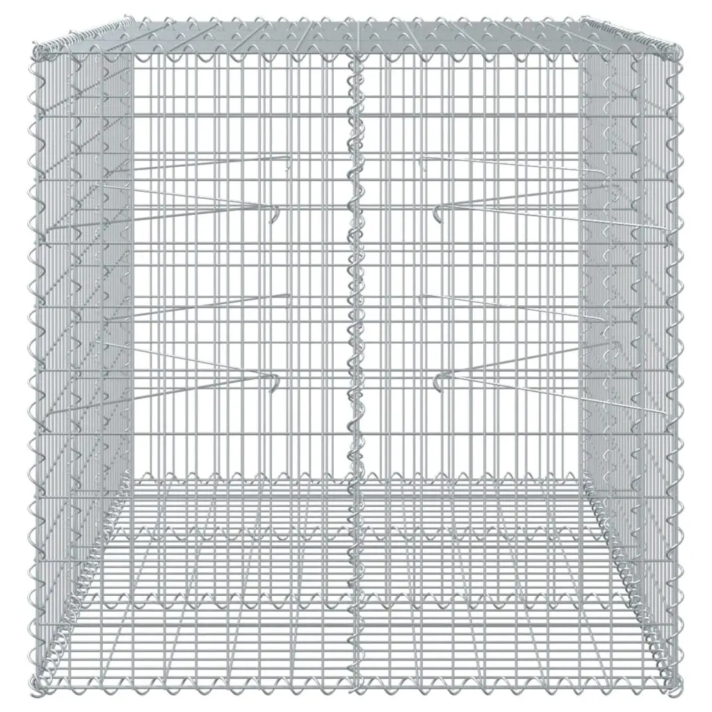 Gabion Basket Galvanised Iron Wire 150x100x100 cm Silver