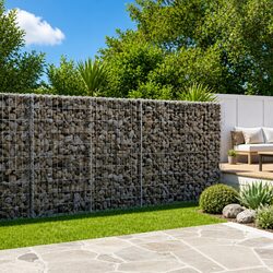Premium Galvanised Iron Gabion Basket with Cover 200x100x100 cm