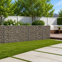 Durable Gabion Basket with Cover 350x100x100 cm