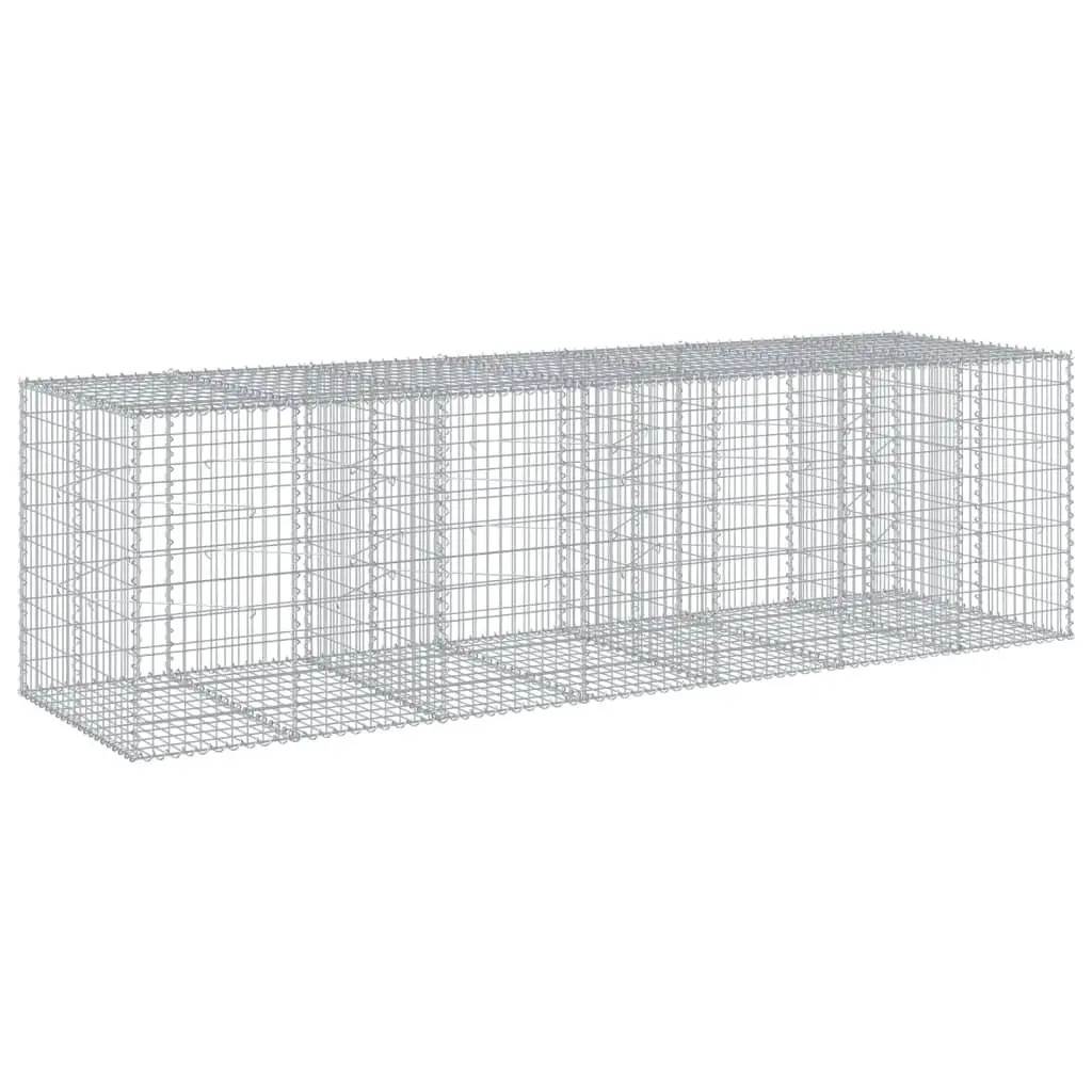 Gabion Basket Galvanised Iron Wire 350x100x100 cm Silver