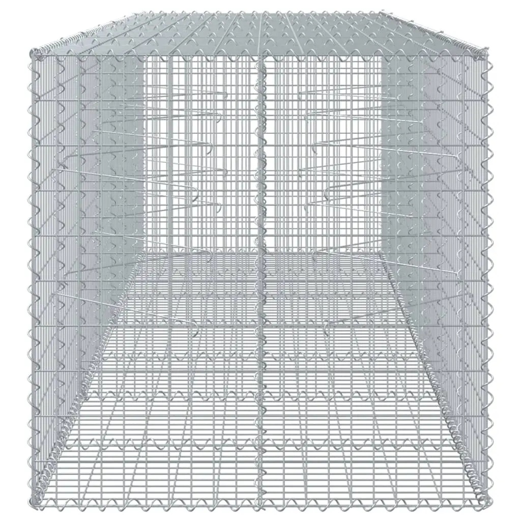 Gabion Basket Galvanised Iron Wire 350x100x100 cm Silver