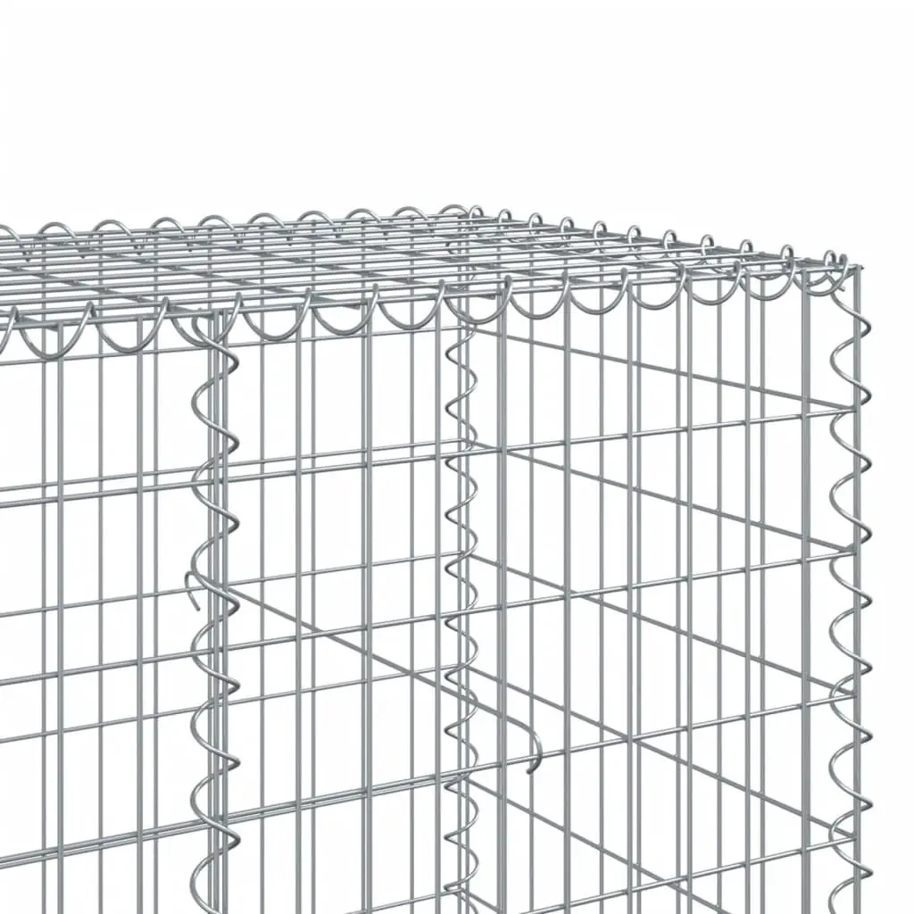Gabion Basket Galvanised Iron Wire 350x100x100 cm Silver