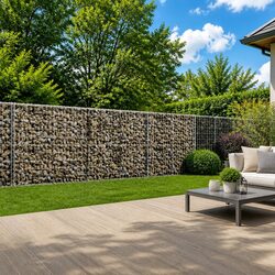 Durable Gabion Basket with Cover 400x100x100 cm