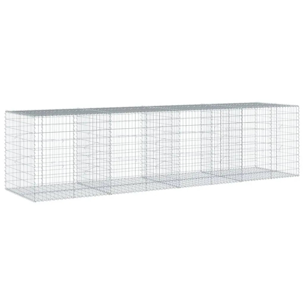 Gabion Basket with Cover 400x100x100 cm